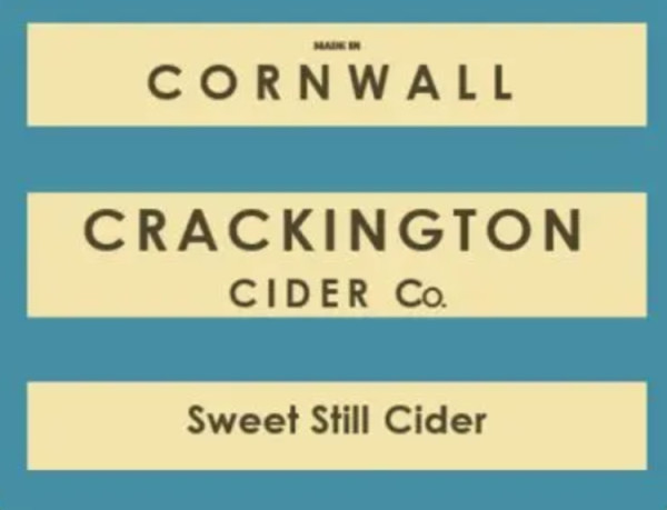 Crackington Cider Co. Sweet Still Cider