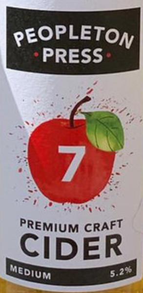 Peopleton Press 7 Premium Craft Cider Medium