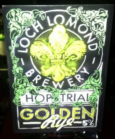 Loch Lomond Brewery Hop Trial Golden Rye