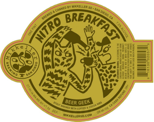 Mikkeller Brewing San Diego Beer Geek Nitro Breakfast
