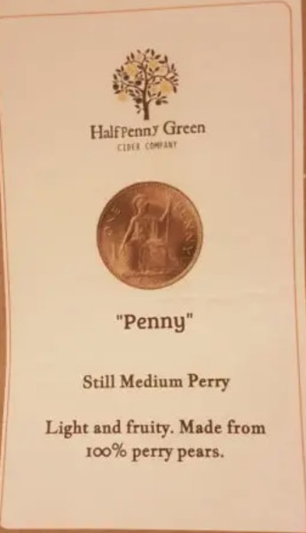 Halfpenny Green Cider Company Penny