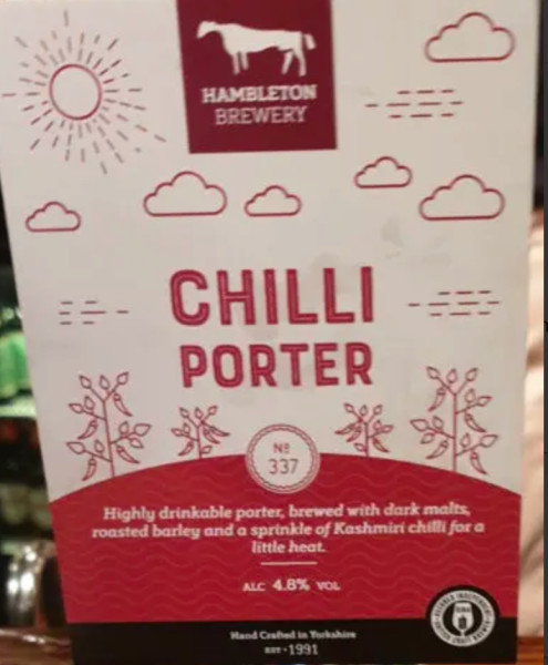 Hambleton Brewery Chilli Porter