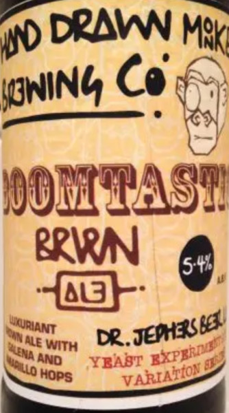 Hand Drawn Monkey Boomtastic Brown