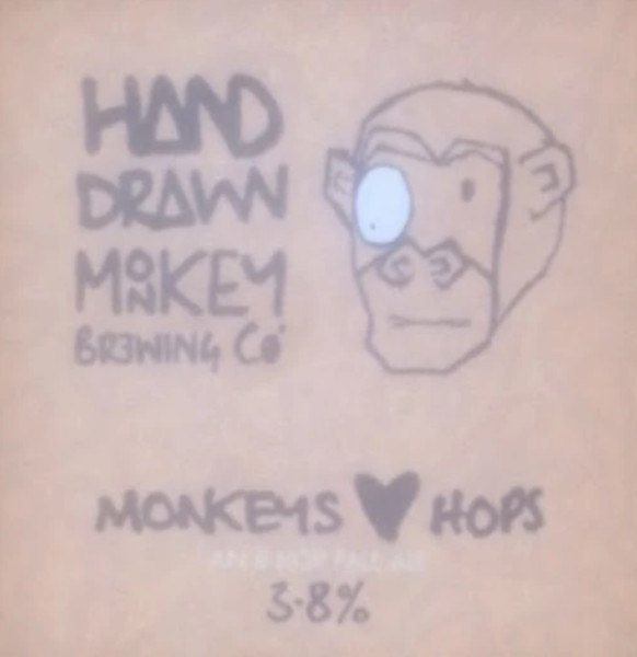 Hand Drawn Monkey Monkeys Love Hops