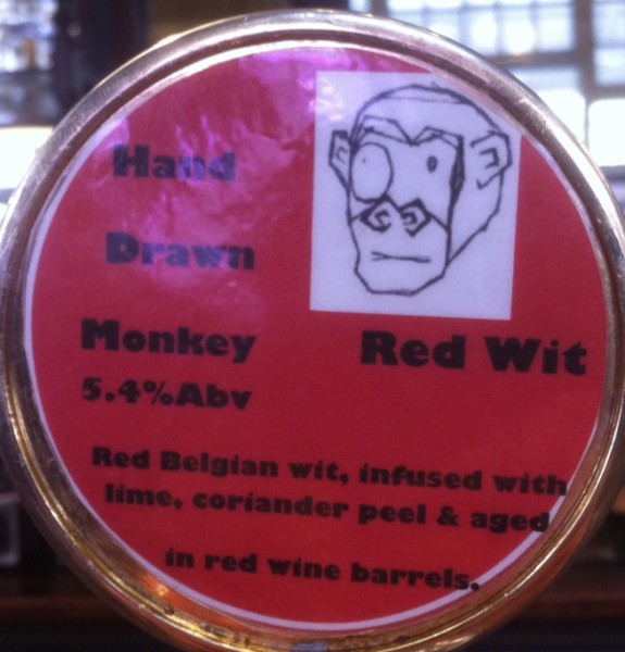 Hand Drawn Monkey Red Wit