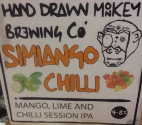 Hand Drawn Monkey Simiango Chilli