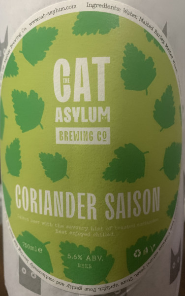 Cat Asylum Brewing Coriander Saison