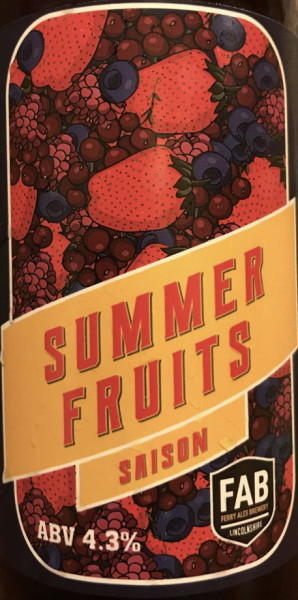 FAB Ferry Ales Brewery Summer Fruits Saison
