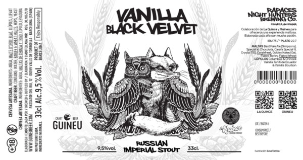 La Quince Brewery Vanilla Black Velvet