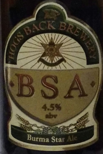 Hogs Back Brewery BSA (Burma Star Ale)