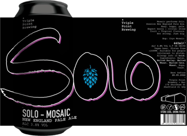 Triple Point Brewing Solo - Mosaic