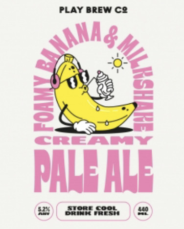 Play Brew Co Foamy Banana Milkshake