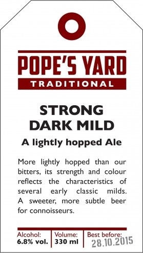 Pope's Yard Brewery Strong Dark Mild