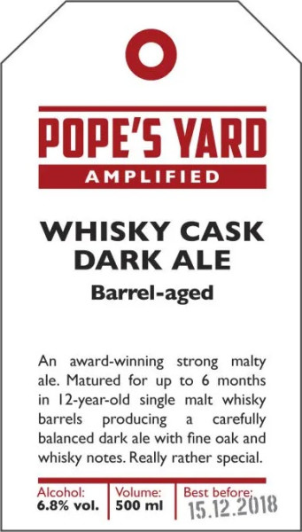 Pope's Yard Brewery Whisky Cask Dark Ale