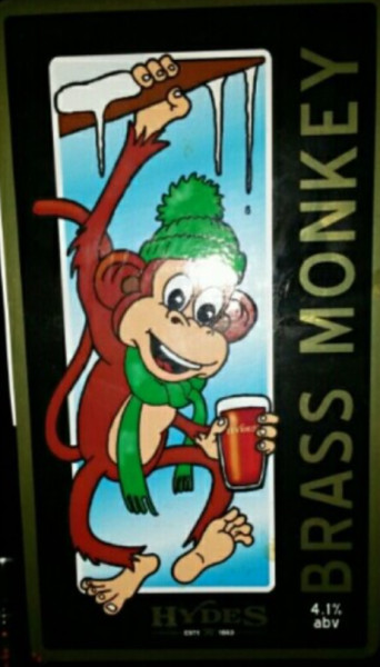 Hydes Brewery Brass Monkey