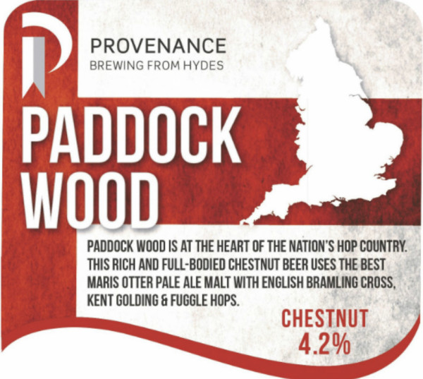 Hydes Brewery Provenance - Paddock Wood