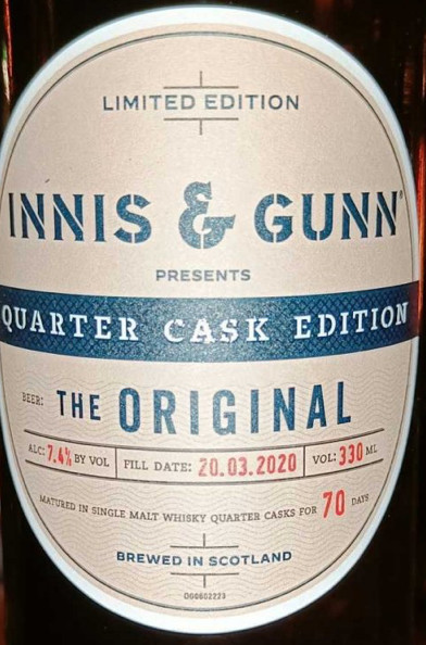 Innis & Gunn Brewing Co. The Original Quarter Cask Edition