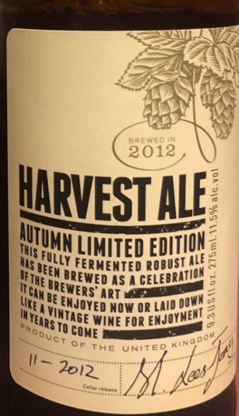 J.W. Lees Harvest Ale (2012)