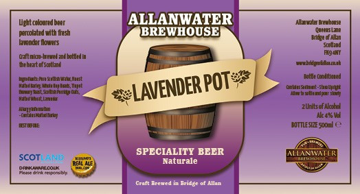 Allanwater Brewhouse Lavendar Pot