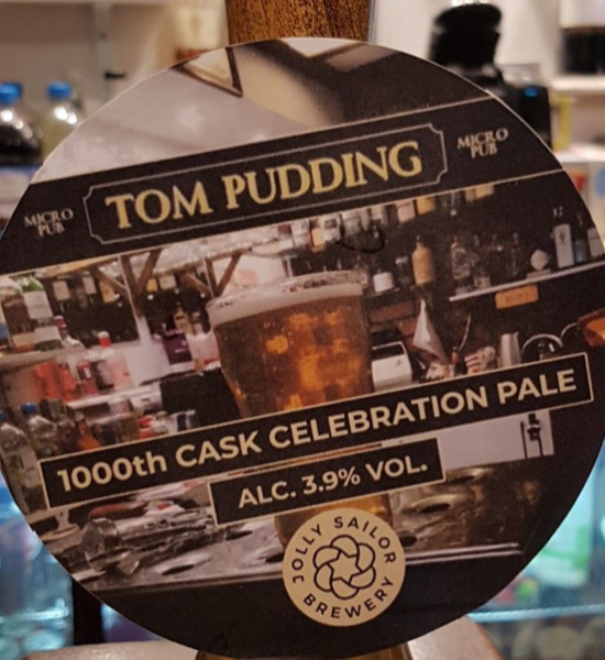 Jolly Sailor Brewery Tom Pudding 1000th Cask Celebration Pale