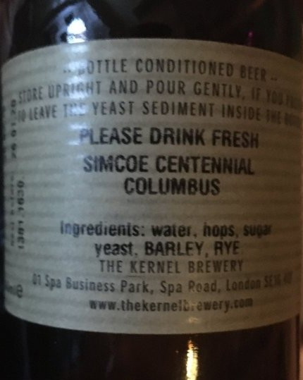 The Kernel Brewery London Brick Red Rye Ale - Simcoe Centennial Columbus