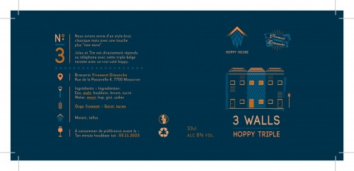 Vivement Dimanche - Brasserie Artisanale 3 Walls - Hoppy Triple