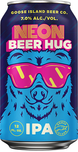 Goose Island Beer Company Neon Beer Hug