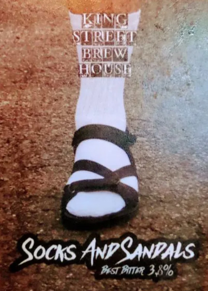 King Street Brew House Socks and Sandals