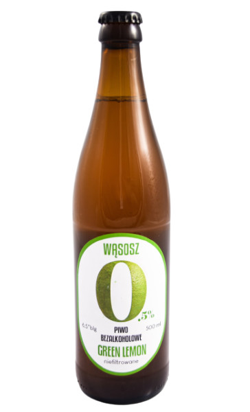 Browar Wąsosz Piwo Bezalkoholowe Green Lemon