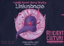 Resident Culture Brewing Company Double Barrel Cherry Brandy Unkindness
