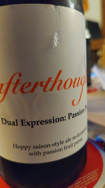 Afterthought Brewing Company Dual Expression: Passion Fruit