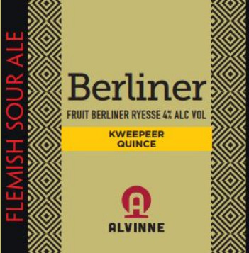 Brouwerij Alvinne Berliner Ryesse Kweepeer / Quince