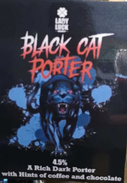 Lady Luck Brewery Black Cat Porter