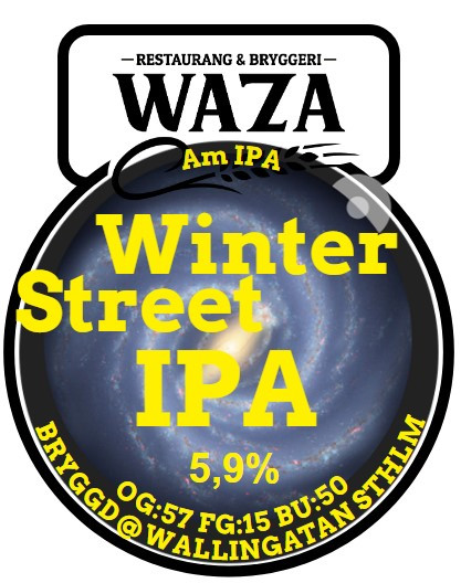 Waza Restaurang & Bryggeri Winter Street IPA