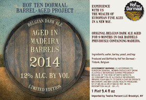 Brouwerij Hof Ten Dormaal BA Project (Dark Ale) : Madeira