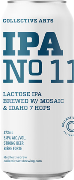 Collective Arts Brewing IPA No. 11: Lactose IPA w/ Mosaic & Idaho 7