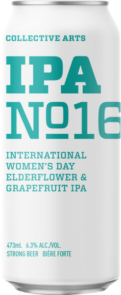Collective Arts Brewing IPA No. 16: Elderflower & Grapefruit IPA