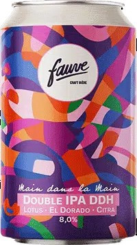 Fauve Craft Bière Main Dans La Main Double IPA DDH