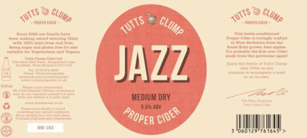 Tutts Clump Jazz Medium Dry Cider