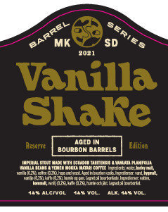 Mikkeller Brewing San Diego Vanilla Shake Reserve (2021)