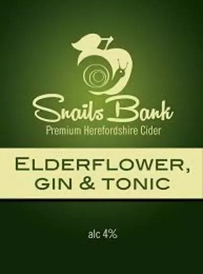 Snails Bank Cider Elderflower, Gin & Tonic