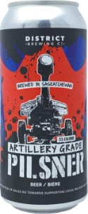 District Brewing Company Artillery Grade Pilsner