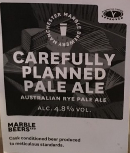 Marble Beers Carefully Planned Pale Ale