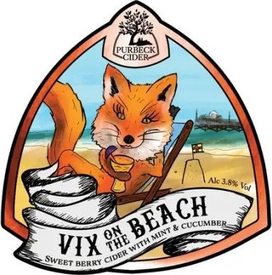 Purbeck Cider Company Vix on The Beach
