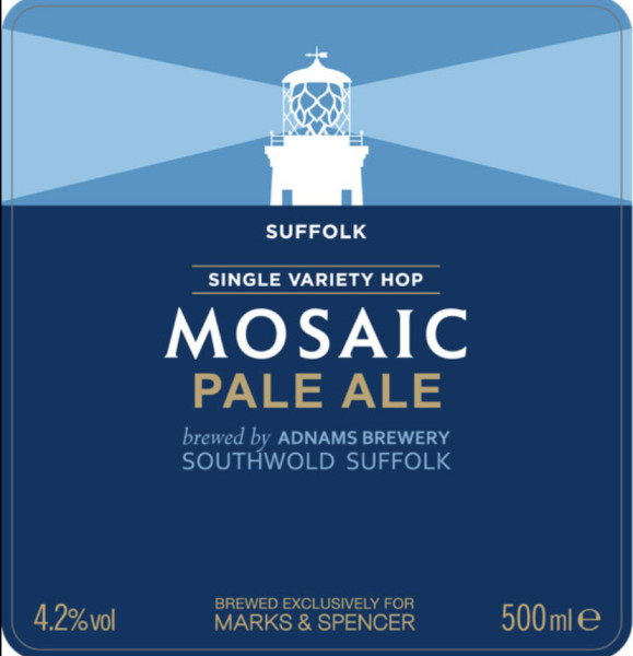 Marks & Spencer Stores Suffolk Single Variety Hop Mosaic Pale Ale