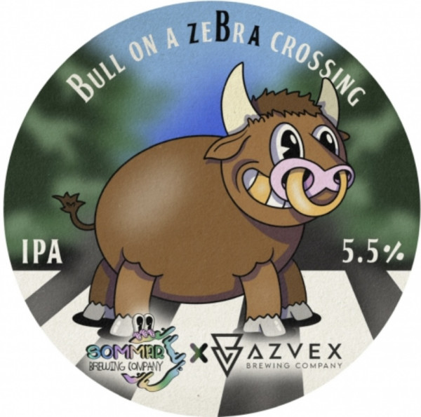 Sommar Brewing Company Bull on a Zebra Crossing