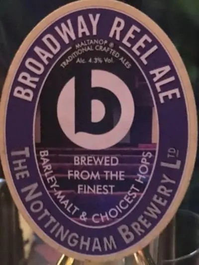 Nottingham Brewery Broadway Reel Ale