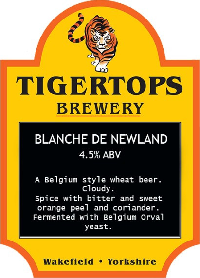 Tigertops Brewery Blanche de Newland