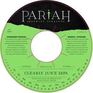 Pariah Brewing Company Clearly Juice DIPA