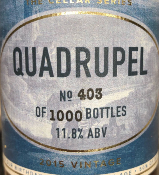 New Lion Brewery Quadrupel: 2015 Reserve